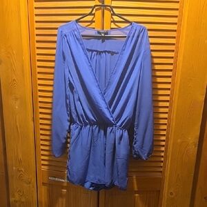 UK2LA Blue Long Sleeve Romper